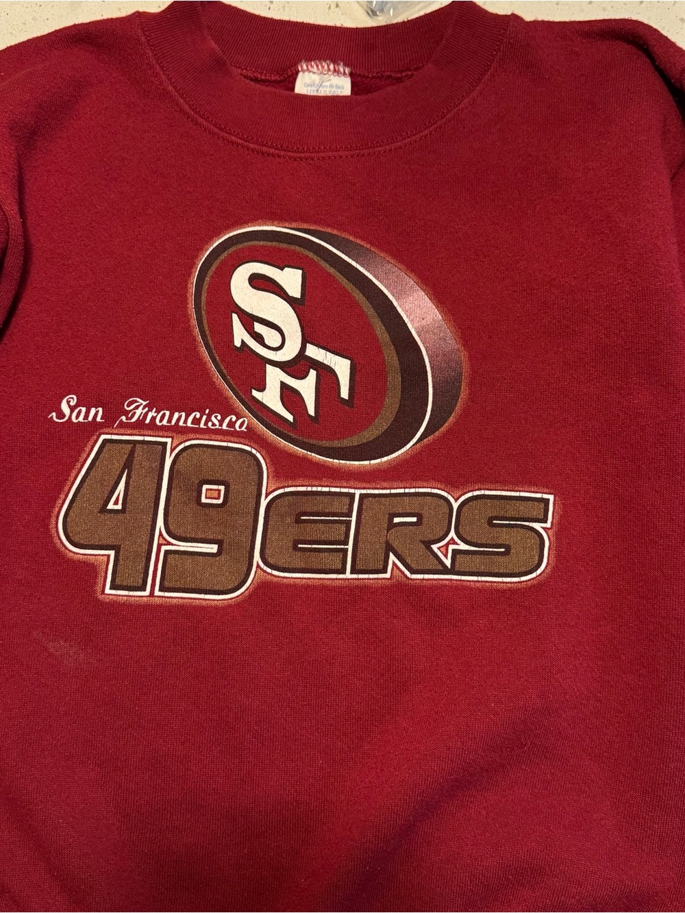 Vintage SF 49ers Kids Sweatshirt Logo 7